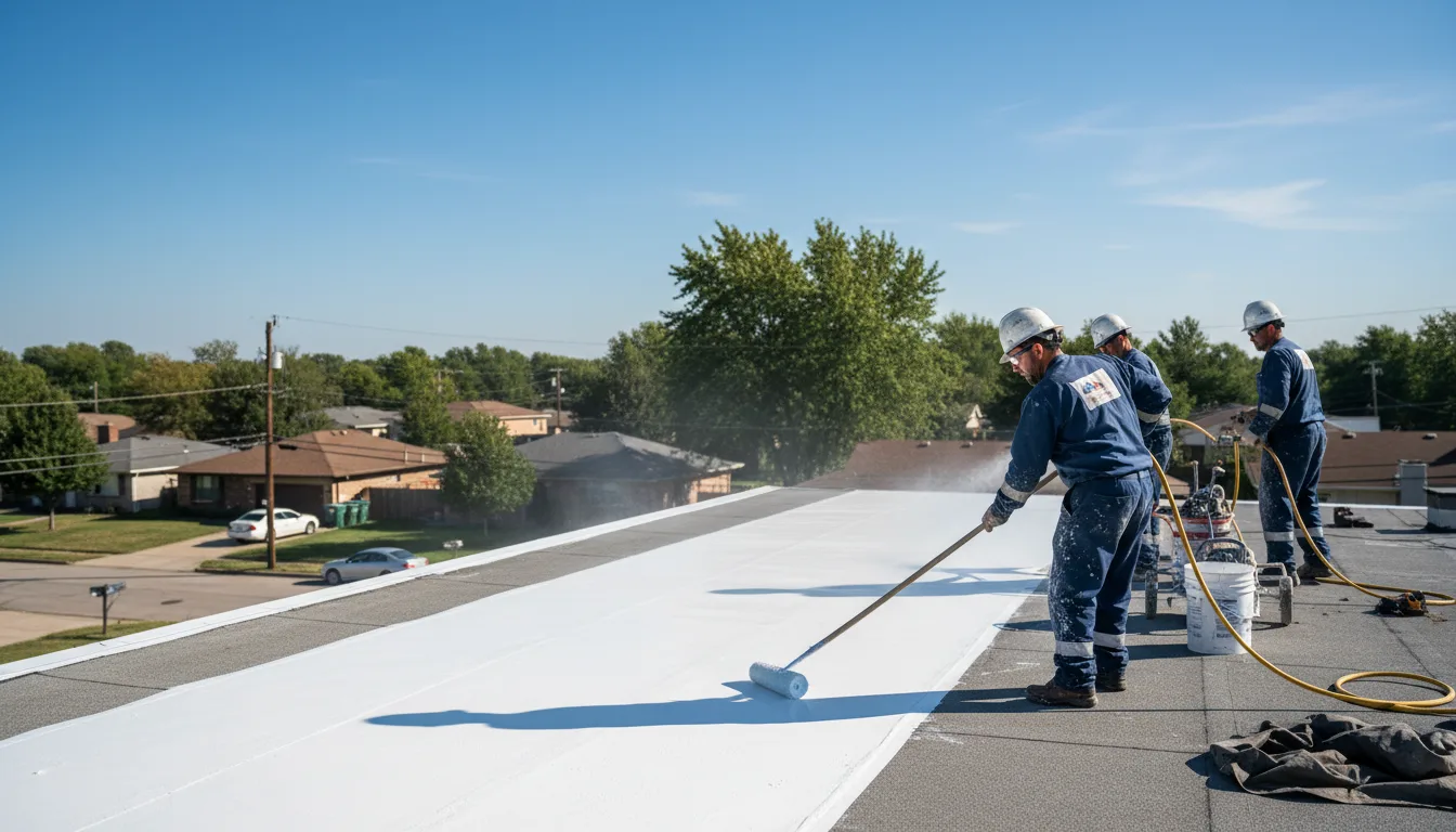 Commercial roof coating in Conley, GA near me